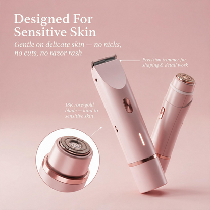 Mochy Glide™ — 2-in-1 gentle trimmer